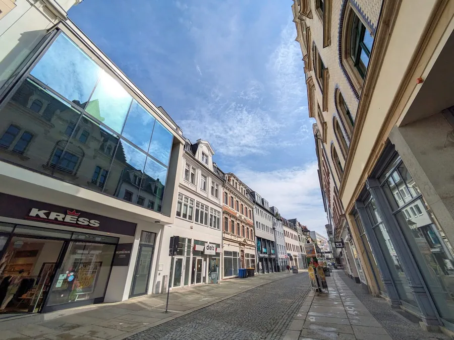 Fußgängerzone in der Zwickauer Innenstadt